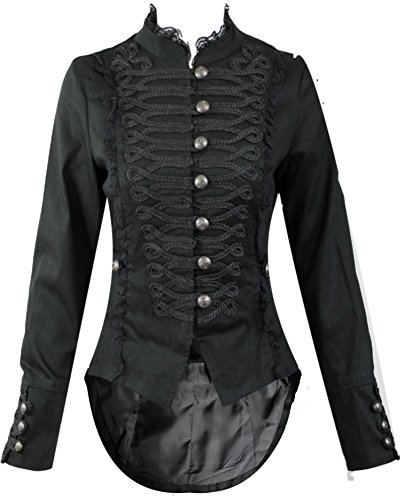 Women's H&R Steampunk Gothic Parade Tail Coat