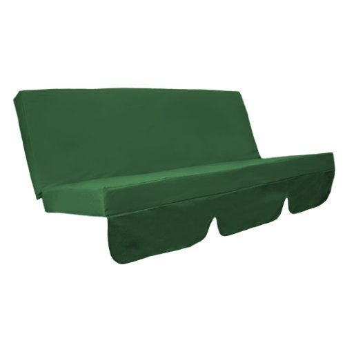 Water Resistant Swing Seat Bench Cushion for Garden Hammock in Green