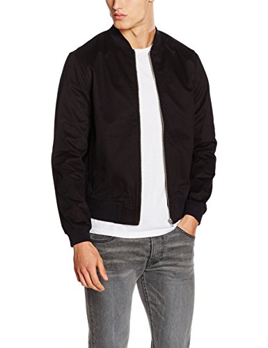 New Look Men's Cotton Twill Bomber Long Sleeve Varsity Jacket