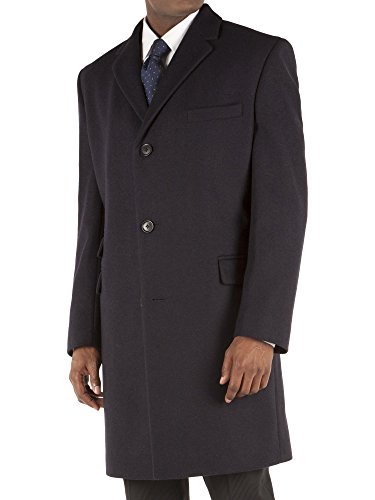 Suit Direct Tom English Navy Melton Overcoat – TE610014 Single Breasted ...