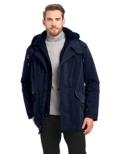 Timberland Clothing Men's HV Trimoutain 3 in 1 Parka Long Sleeve Coat