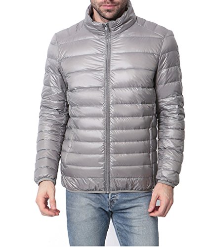 Men's Packable Lightweight Down Jacket Puffa Padded Warm Winter Jacket Coat