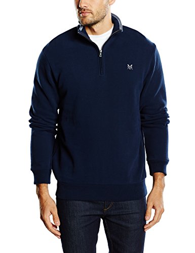 Crew Clothing Men's Classic 1/2 Zip Long Sleeve Sweatshirt