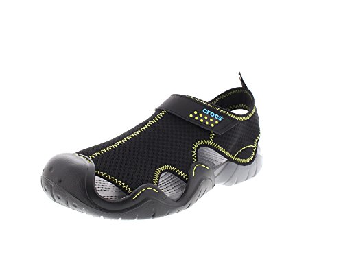 Crocs Men's Swiftwater Ankle Strap Sandals, Brown, 10 M US