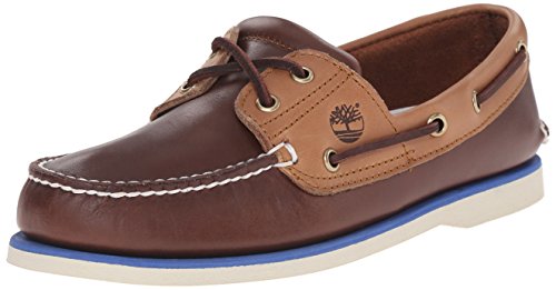 Timberland Men's Classic Boat 2 Eyepotting Soil and Tan Two-Tone Shoes