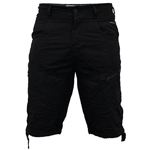 Mens Knee Length Combat Cargo Chino Cotton Shorts By Crosshatch