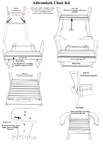 Adirondack Chair &amp; Footstool Plans
