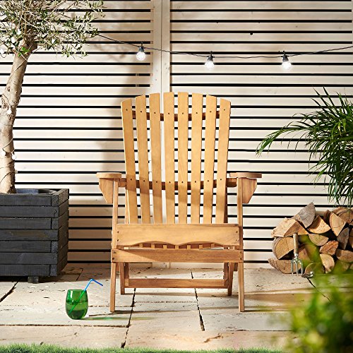 VonHaus Adirondack Chair - Outdoor Garden Furniture made ...