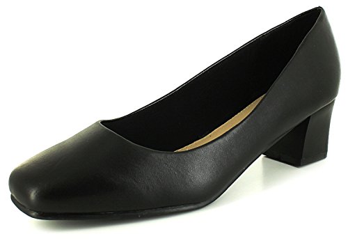 Comfort Plus New Womens/Ladies Wide Fitting Court Shoes.(4.5Cm Heel ...
