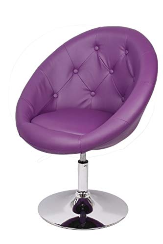 Armchair Purple Club Chair Lounge Chair Faux Leather ...