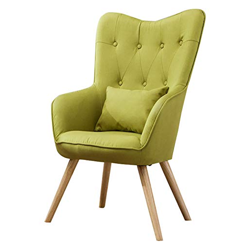 Warmiehomy Modern Occasional Chair Buttoned Linen Fabric ...