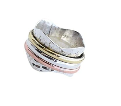 Elegant 925 Sterling Silver Spinner Ring for Women - Anxiety & Meditation Fidget Ring 3 Elegant 925 Sterling Silver Spinner Ring for Women - Anxiety & Meditation Fidget Ring - Image 3