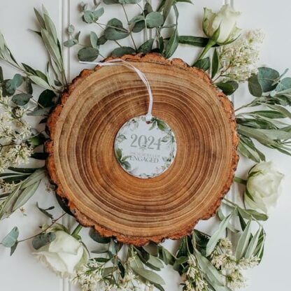 2024 Ceramic Anniversary Plaque Bauble Ornament - Memento Keepsake Gift - Gift For Husband/Wife for Married Couple 3 2024 Ceramic Anniversary Plaque Bauble Ornament - Memento Keepsake Gift - Gift For Husband/Wife for Married Couple - Image 3