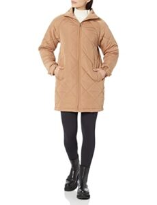 Amazon Essentials Women's Relaxed-Fit Recycled Polyester Mid-Length Puffer Coat (Available in Plus Size) (Previously Amazon Aware)