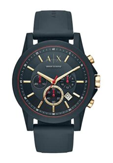 Armani Exchange Men's Three-Hand Date, Gunmetal-Tone Stainless Steel Watch, AX1833