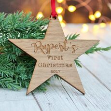 Baby's First Christmas Personalised Bauble
