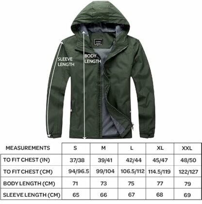 Blu Apparel Mens Waterproof Rain Jacket Premium Branded Walking Hiking Everyday wear Jacket Windproof 4 Blu Apparel Mens Waterproof Rain Jacket Premium Branded Walking Hiking Everyday wear Jacket Windproof - Image 4