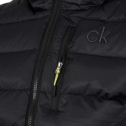 Calvin Klein Mens San Gabriel Woven Jacquard Padded Jacket - Image 4