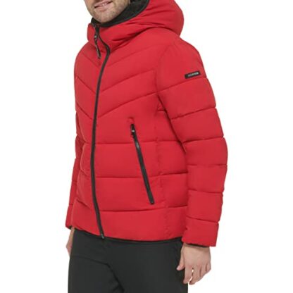 Calvin Klein Men's Winter Coat-Puffer Stretch Jacket with Sherpa Hood 4 Calvin Klein Men's Winter Coat-Puffer Stretch Jacket with Sherpa Hood - Image 4