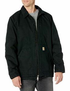 Carhartt Men's Loose Fit Washed Duck Sherpa-Lined Coat