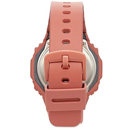 Casio Unisex 46.00mm Quartz Watch with Rose Analogue - Digital dial and Pink Resin Strap GMA-S2100-4A2ER - Image 3