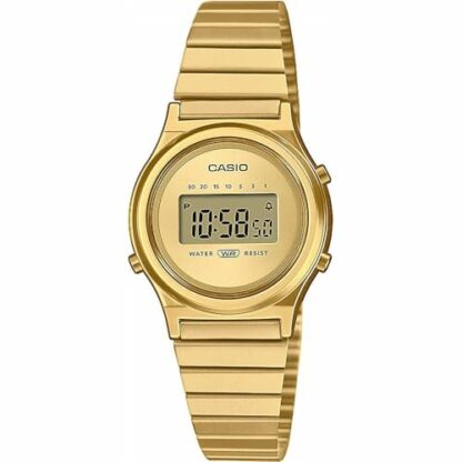 Casio Women Digital Quartz Watch with Stainless Steel Strap LA700WEG-9AEF - Image 2