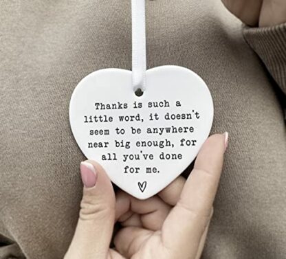 Ceramic Thank You Keepsake Gift Sentimental Gift For Best Friend | Mentor | Family | Female Gift For Her | Friendship Present 6 Ceramic Thank You Keepsake Gift Sentimental Gift For Best Friend | Mentor | Family | Female Gift For Her | Friendship Present - Image 6