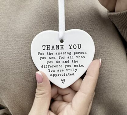 Ceramic Thank You Keepsake Gift Sentimental Gift For Best Friend | Mentor | Family | Female Gift For Her | Friendship Present | To Say Thanks | Teacher | Teaching Assistant 3 Ceramic Thank You Keepsake Gift Sentimental Gift For Best Friend | Mentor | Family | Female Gift For Her | Friendship Present | To Say Thanks | Teacher | Teaching Assistant - Image 3