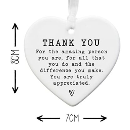 Ceramic Thank You Keepsake Gift Sentimental Gift For Best Friend | Mentor | Family | Female Gift For Her | Friendship Present | To Say Thanks | Teacher | Teaching Assistant 4 Ceramic Thank You Keepsake Gift Sentimental Gift For Best Friend | Mentor | Family | Female Gift For Her | Friendship Present | To Say Thanks | Teacher | Teaching Assistant - Image 4