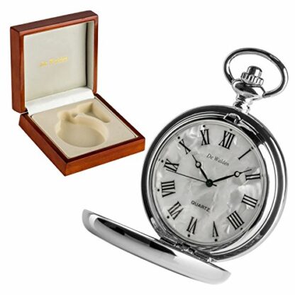 De Walden Boys Christening Gift Engraved St Christopher Pocket Watch Wood Box MP 3 De Walden Boys Christening Gift Engraved St Christopher Pocket Watch Wood Box MP - Image 3