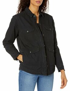 Dickies Women's Duck Sherpa Lined Chore Coat Work Utility Outerwear