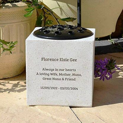 Fully Bespoke Personalised Customised Memorial Grave Side Flower Vase Pot 4 Fully Bespoke Personalised Customised Memorial Grave Side Flower Vase Pot - Image 4