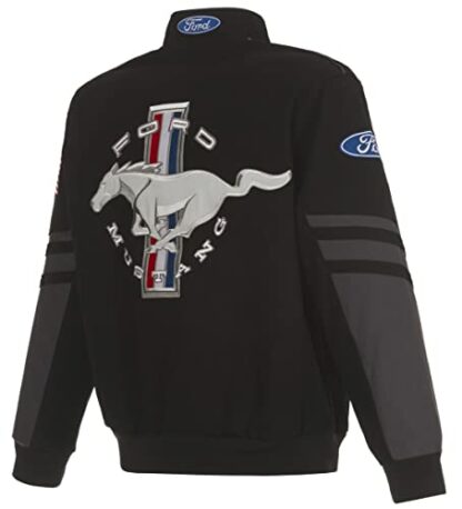 JH DESIGN GROUP Men's Ford Mustang Jacket an Embroidered Classic Twill Coat 3 JH DESIGN GROUP Men's Ford Mustang Jacket an Embroidered Classic Twill Coat - Image 3