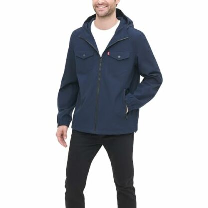 Levi's Men's Arctic Cloth Performance Hooded Rain Jacket - Image 2