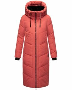 MARIKOO Nadaree XVI Women's Winter Coat Warm Quilted Coat Long with Hood and Removable Faux Fur Collar XS-XXL