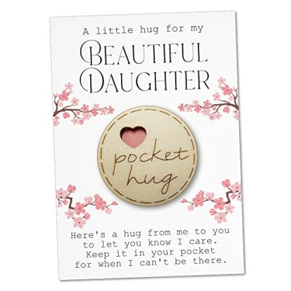 Maise &Rose Pocket Hug Daughter Token | Hug Gift For Daughter | Thinking Of You | Miss You | Pocket Hug From Mum | Cheer Up Gift | Letterbox Gift | Get Well Soon | Positive Pick Me Up | TKD - Image 2