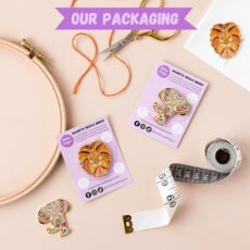 Meloca Designs Mandala Elephant Needle Minder for Cross Stitch, Embroidery, Sewing, Quilting, Needlework and Haberdashery