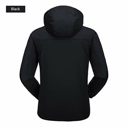 Naudamp Men's Outdoor Waterproof Jacket Lightweight Softshell Rain Coat Climbing Hiking Clothes Mountain Multi-Pockets Windbreaker - Image 4