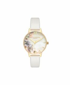 Olivia Burton Analogue Quartz Watch for Women with Blush Leather Strap - OB16PP45