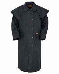 Outback Trading Unisex Mantel Stockman Duster 2056 Stockman Waterproof Breathable Extra-long Cotton Oilskin Duster Coat