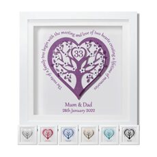 Personalised 25th Anniversary Gift For Couple - 50th Wedding Anniversary Gifts For Couple - Any Anniversary
