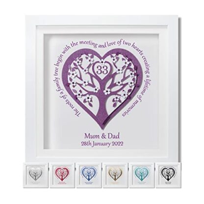 Personalised 25th Anniversary Gift For Couple - 50th Wedding Anniversary Gifts For Couple - Any Anniversary 2 Personalised 25th Anniversary Gift For Couple - 50th Wedding Anniversary Gifts For Couple - Any Anniversary - Image 2