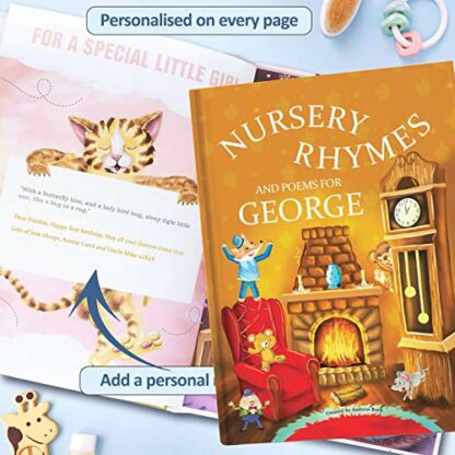 Personalised Baby Book of Nursery Rhymes. Extra Verses Including Your Child's Name 4 Personalised Baby Book of Nursery Rhymes. Extra Verses Including Your Child's Name - Image 4