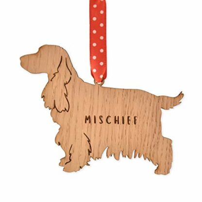 Personalised Cocker Spaniel dog shaped bauble | christmas tree decorations | present for pet keepsake ornament 2 Personalised Cocker Spaniel dog shaped bauble | christmas tree decorations | present for pet keepsake ornament - Image 2