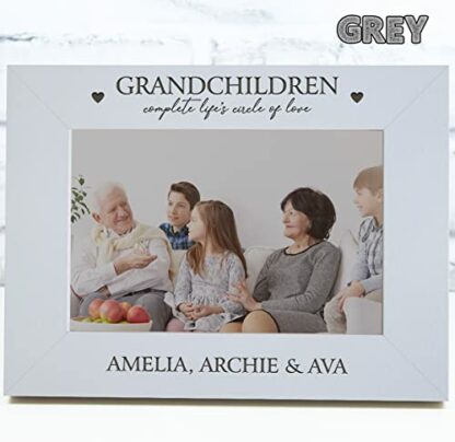 Personalised Engraved Grandchildren Photo Frame Birthday Gift 3 Personalised Engraved Grandchildren Photo Frame Birthday Gift - Image 3