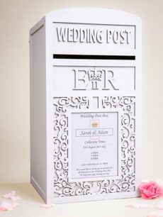 Personalised Royal Mail Wedding Card Post Box With Lock & Keys Locking Lockable ERII or NEW CRIII Wooden Wedding Cards Box Large Cards Box For Wedding Reception