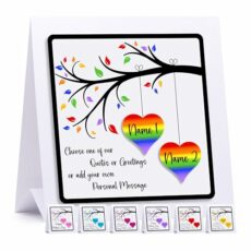 Personalised Silver Wedding Anniversary Card 3D Luxury 25th Anniversary Card for Husband/Wife/Couple/Son and Daughter In Law