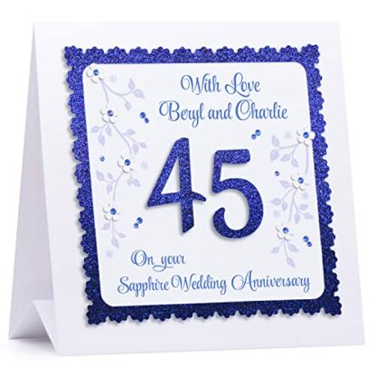 Personalised Silver Wedding Anniversary Card for Couples (3D) Luxury 25th Wedding Anniversary Cards for Wife/Husband/Parents - (Any Anniversary) 4 Personalised Silver Wedding Anniversary Card for Couples (3D) Luxury 25th Wedding Anniversary Cards for Wife/Husband/Parents - (Any Anniversary) - Image 4