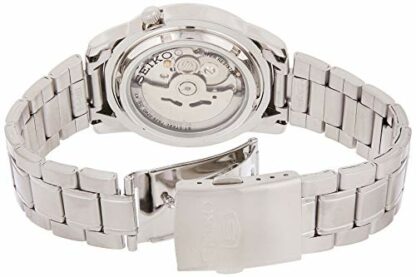 SEIKO Men's SNKK25 5 Stainless Steel White Dial Watch, Skeleton/White, Self Winding Automatic,Self-Winding - Image 4
