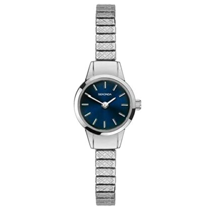 Sekonda Ladies Analogue Quartz Watch with Blue Dial and Silver Expander Bracelet 40369 - Image 2